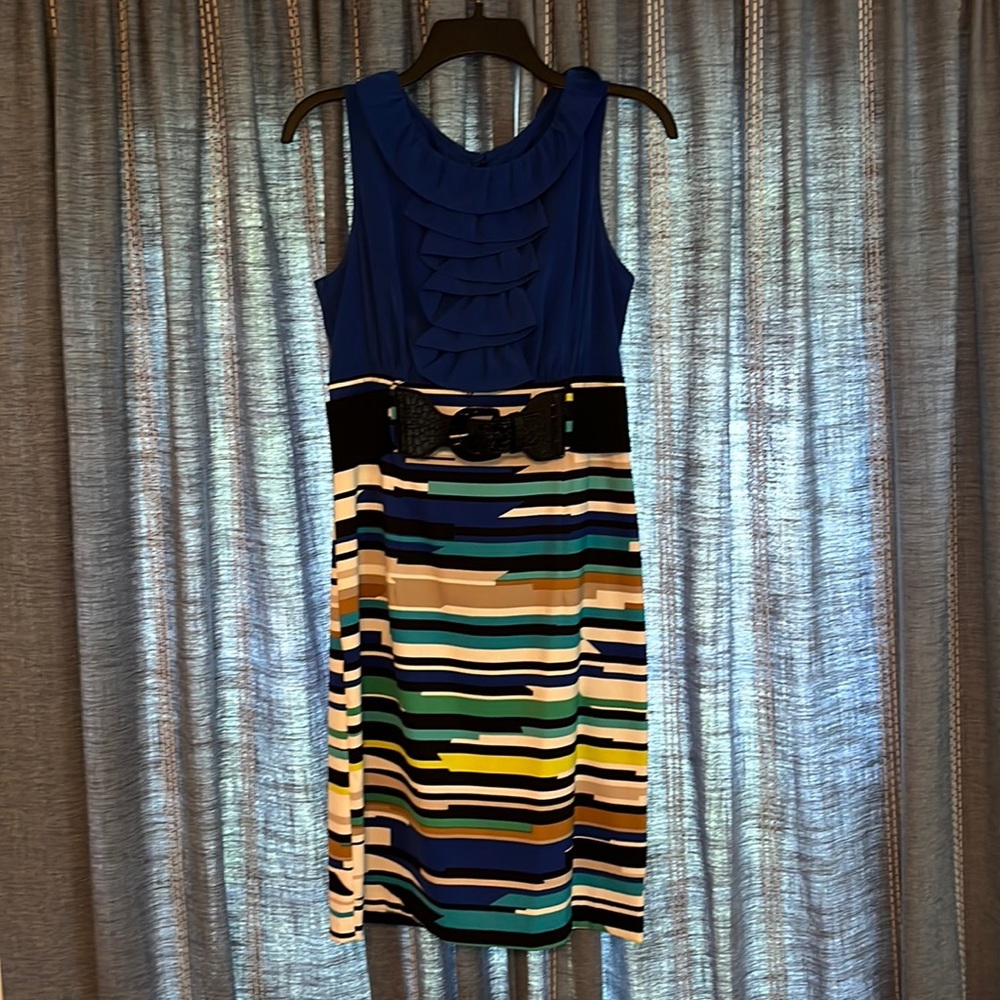 Blue Striped Dress